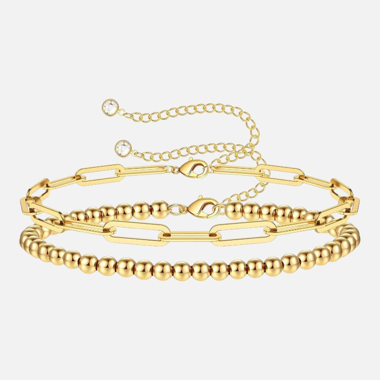 Woven Sun Bracelet Set - 18k Gold plated (Pre-Order)