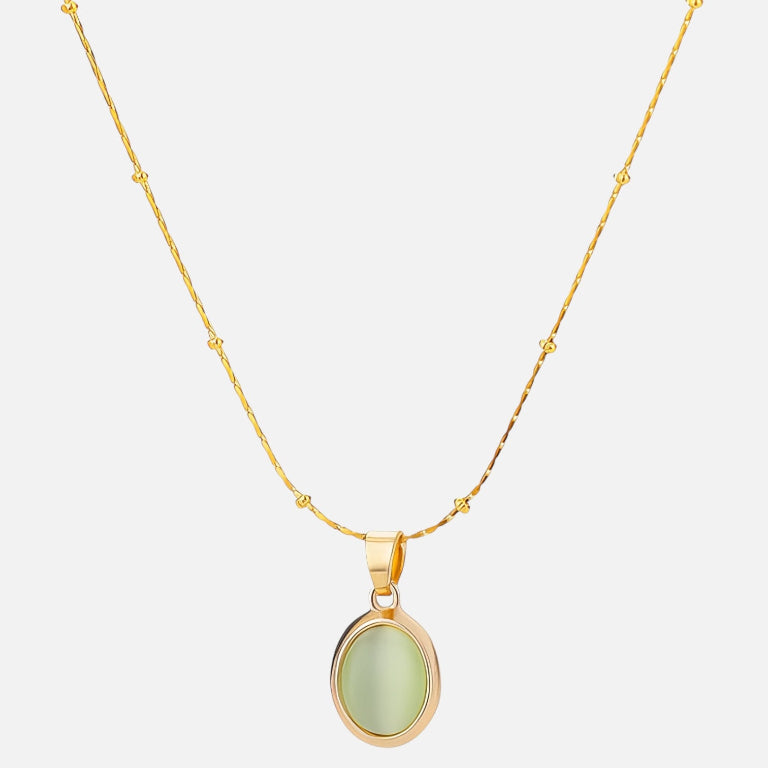 Sage Drop Necklace - 18K Gold Plated (Pre-Order)