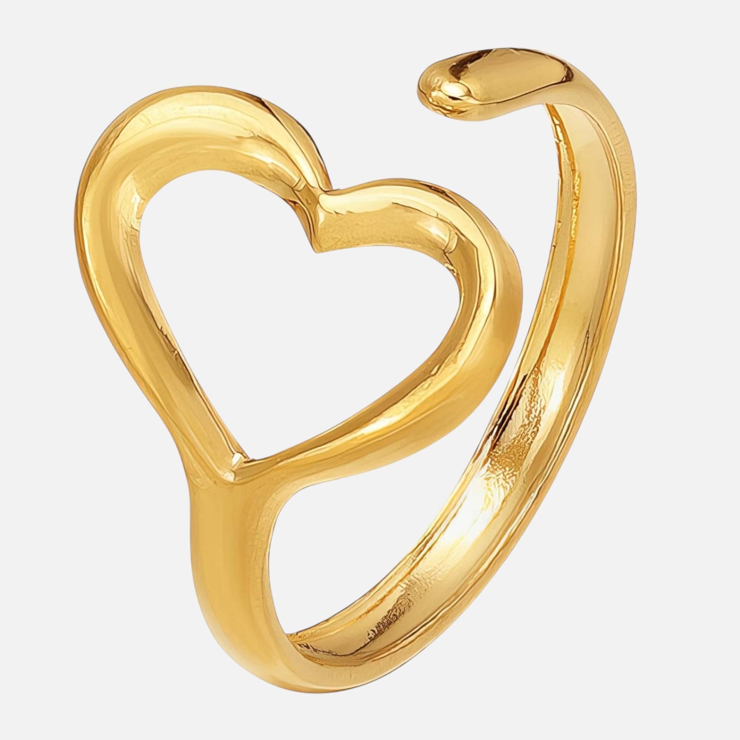 Open Heart Ring - 18K Gold Plated (Pre-Order)