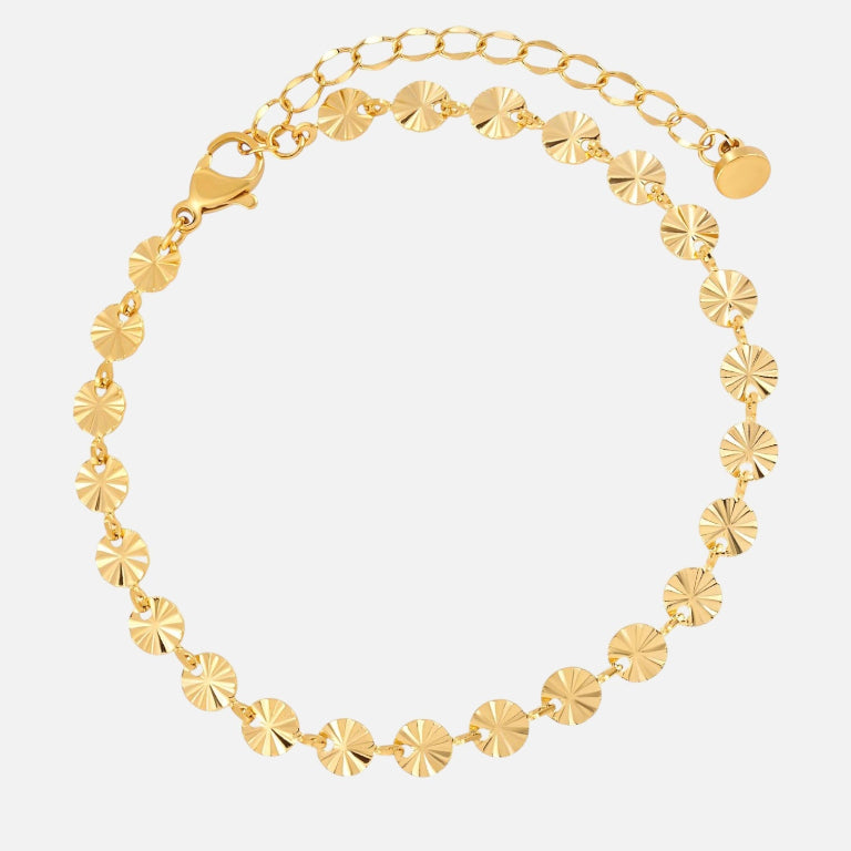 Golden Flakes Bracelet - 18K Gold Plated (Pre-Order)