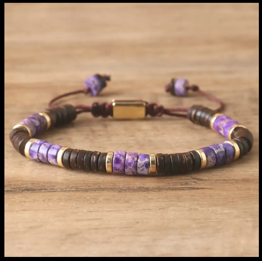 Violet Eclipse Bracelet - Natural Stone (Pre-Order)