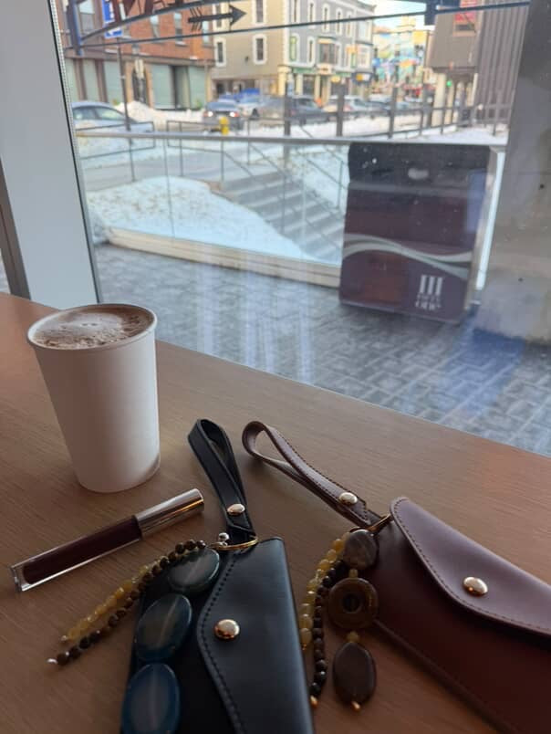 Soleil Card Holder & Charm - Brown