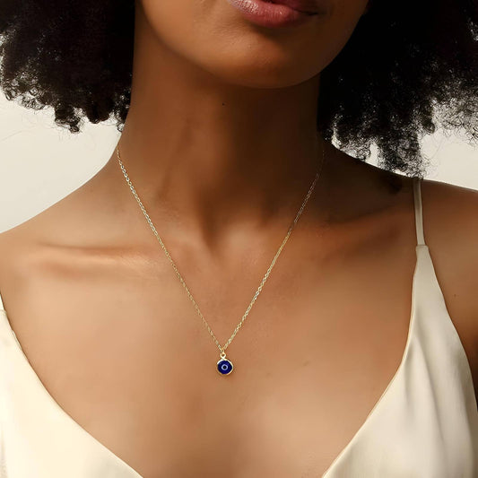 Evil Eye Necklace - 18K Gold Plated (Pre-Order)