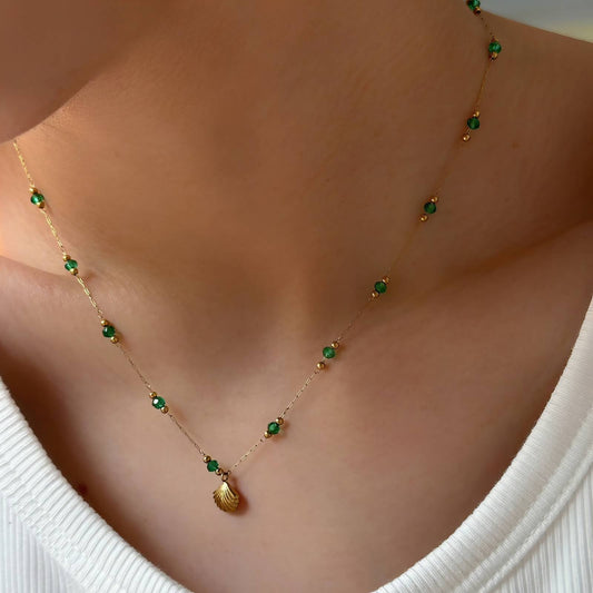 Emerald Shore Necklace - 18K Gold Plated (Pre-Order)