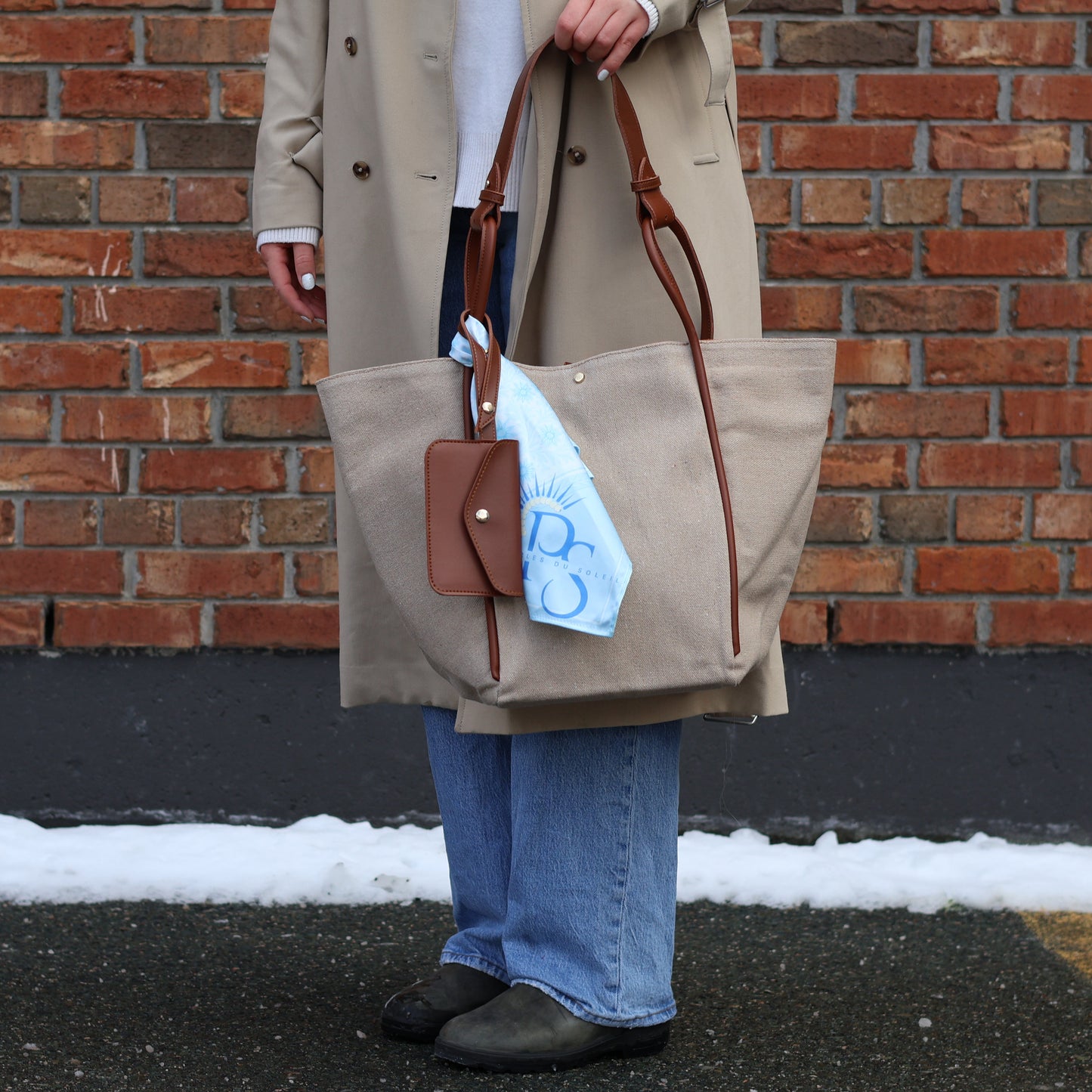 Soleil Bag | Champagne Sand with Bronze Hardware