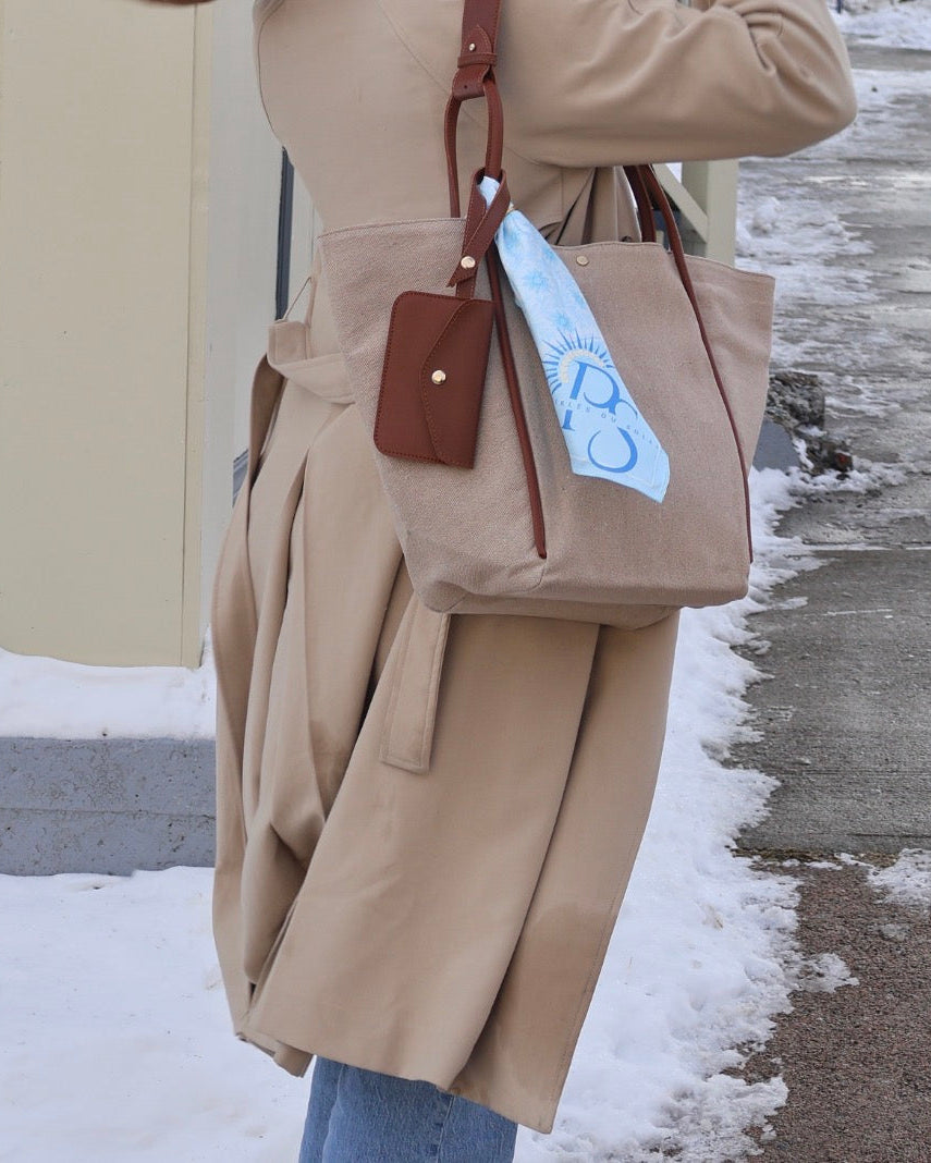 Soleil Bag | Champagne Sand with Bronze Hardware