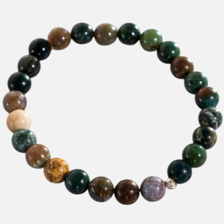 Stone Edit Bracelet - Natural Indian Agate Stones (Pre-Order)