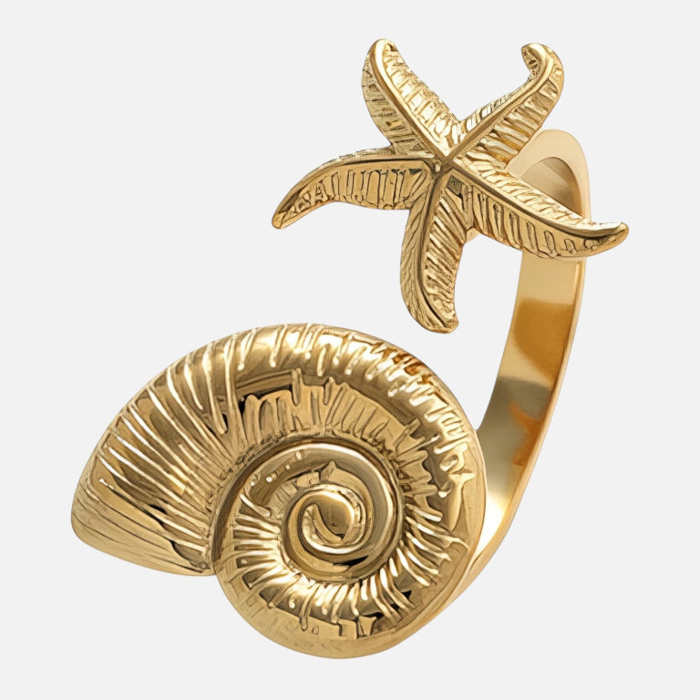 Sea Whispers Ring - 18K Gold Plated (Pre-Order)
