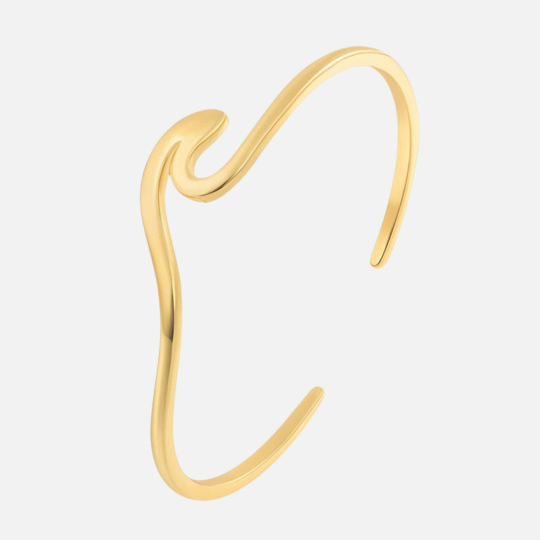 Waves Bangle - 18K Gold Plated (Pre-Order)