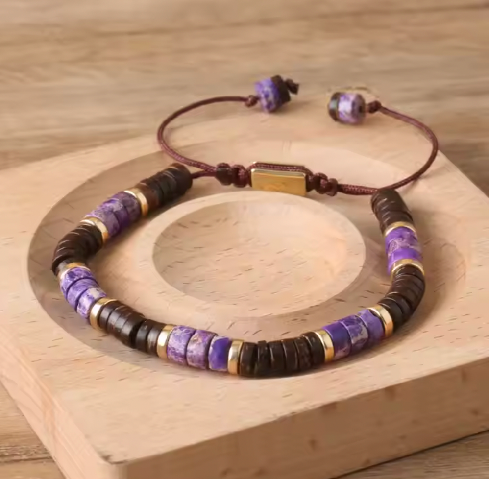 Violet Eclipse Bracelet - Natural Stone (Pre-Order)